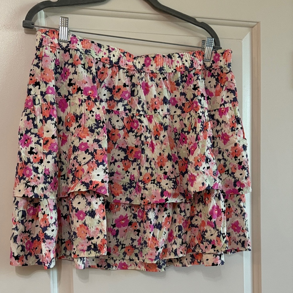 Universal Thread Multicolor Floral Mini Skirt